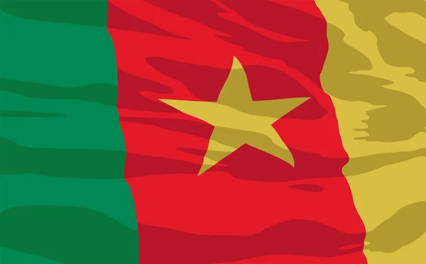 Bandera Kamerunu — Wektor stockowy