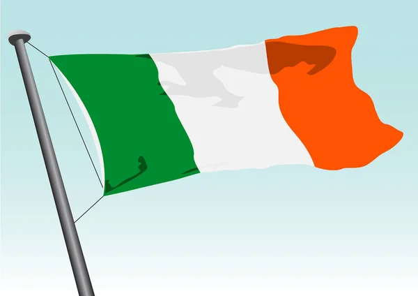 Írország Nemzeti Lobogója — Stock Vector