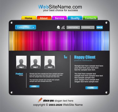 vektör soyut web tasarım şablonu. 