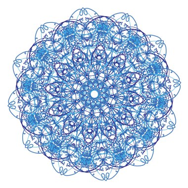 Vektör mandala. Yuvarlak süs. etnik tasarım ögesi