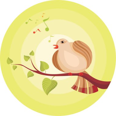 Bir kuşun vektör çizimi