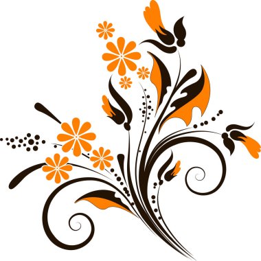 çiçek ve yaprakları çiçek arka plan