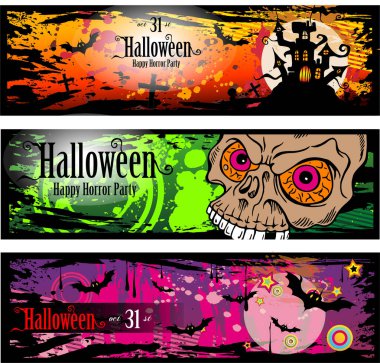 Cadılar Bayramı etiket kümesi