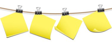 İpli sarı mandallar. vektör illüstrasyonu.