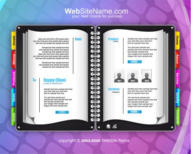 Web sitesi şablonları tasarımı