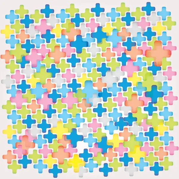 Puzzle Pieces Background Vector Illustration — Stock Vector