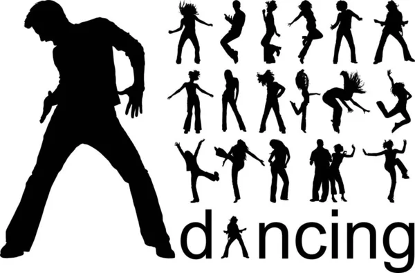 Danse Danse Illustration Vectorielle — Image vectorielle