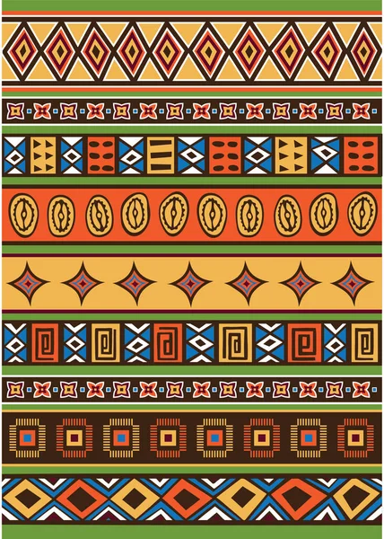 Африканская Племенная Этническая Бесшовная Модель — стоковый вектор