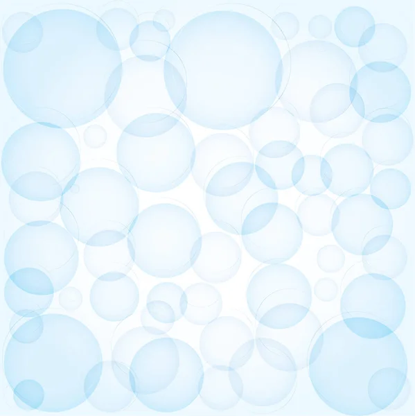 Абстрактный Фон Голубыми Белыми Пузырями — стоковый вектор