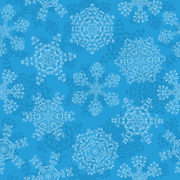 Motif Noël Vectoriel Avec Flocons Neige Conception Carte Noël Avec — Image vectorielle
