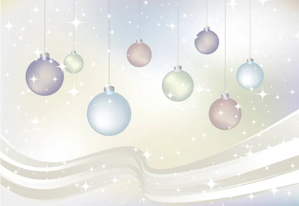 抽象的なクリスマスと新年の挨拶の背景 — ストックベクタ