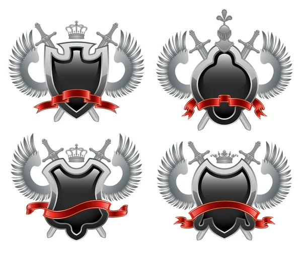 Emblema Heráldico Ilustração Vetorial — Vetor de Stock