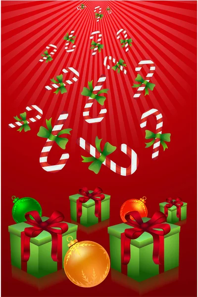 Boîte Cadeau Noël Vectoriel — Image vectorielle