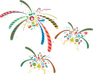 Bayraklı karnaval konfetisi