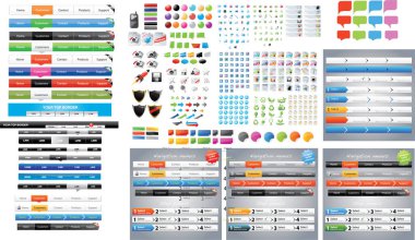 bilgi grafikleri için vektör ögeleri koleksiyonu