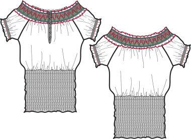 Örgü süveter, modern vektör çizimi