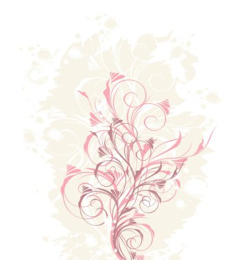 Çiçek deseninin vektör çizimi