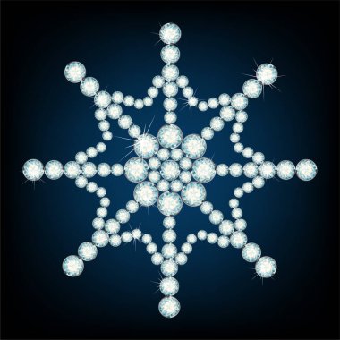 vektör Noel kar tanesi arkaplanı