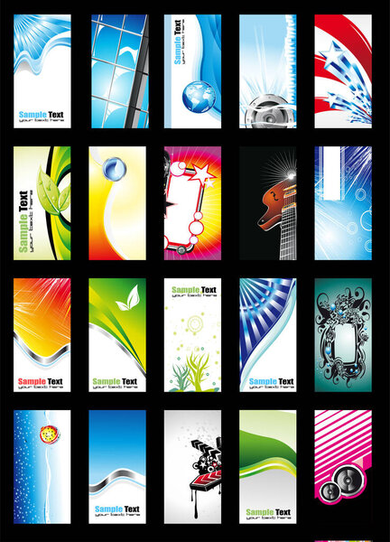 vector set of corporate business elements.