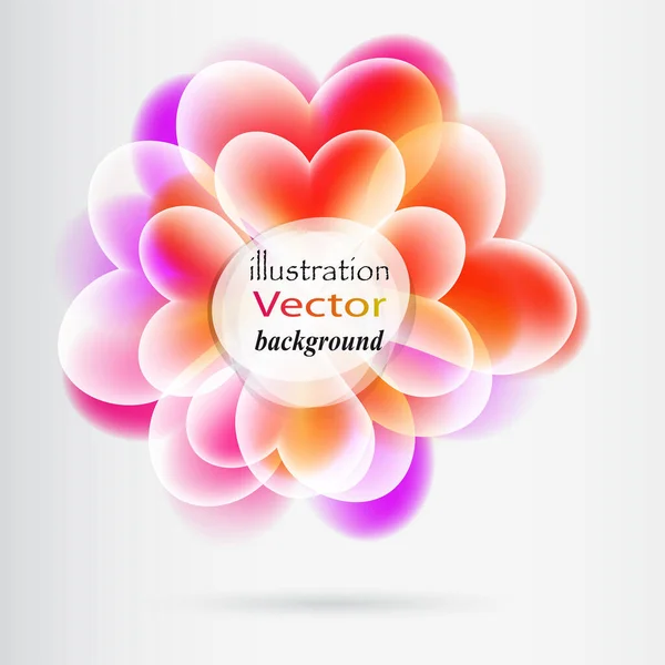 Beautiful Decorative Background Floral Elements Vector Illustration — Stock Vector