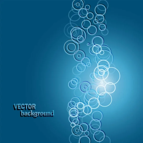 Vektor Abstrakter Hintergrund Mit Transparenten Kreisen — Stockvektor