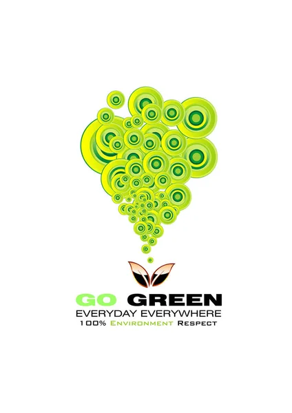 Green Leaf Logo Template Vector — Stock Vector