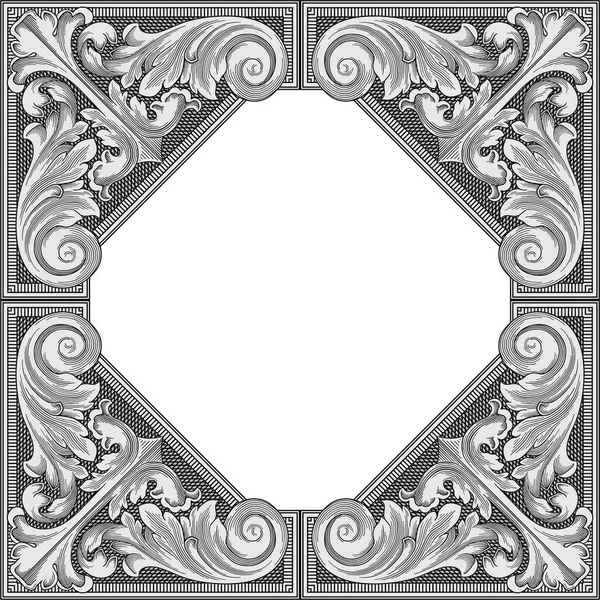 装饰老式框架 装饰元素 设计模板 — 图库矢量图片