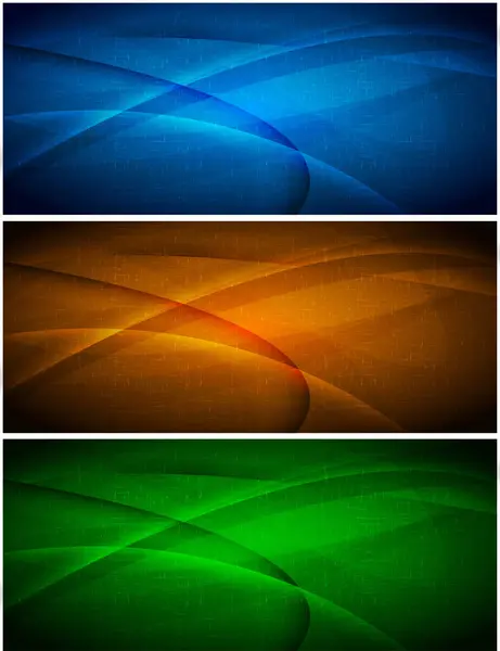 Set Abstract Backgrounds Soft Color Vector Illustration — Stock Vector