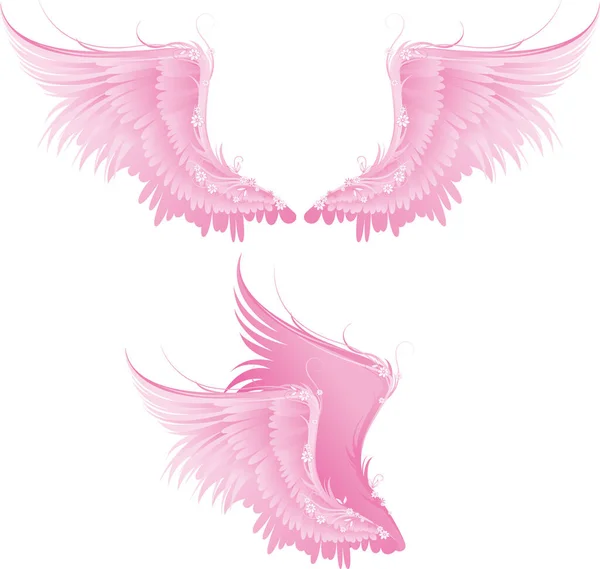 Engel Vleugels Vector Illustratie Ontwerp — Stockvector