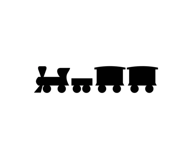 Desenho Ilustração Ícone Vetor Trem — Vetor de Stock