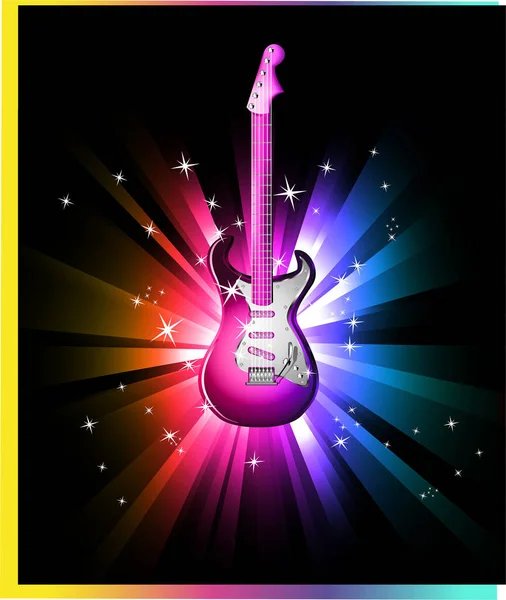 Illustration Vectorielle Fond Musique Rock — Image vectorielle
