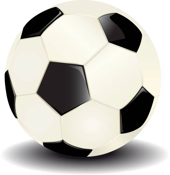 在白色背景上的足球球 — Stock vektor