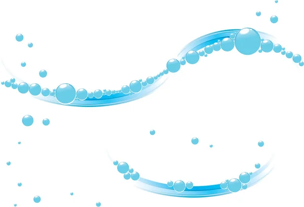 Голубая Вода Брызги Изолированный Фон — стоковый вектор