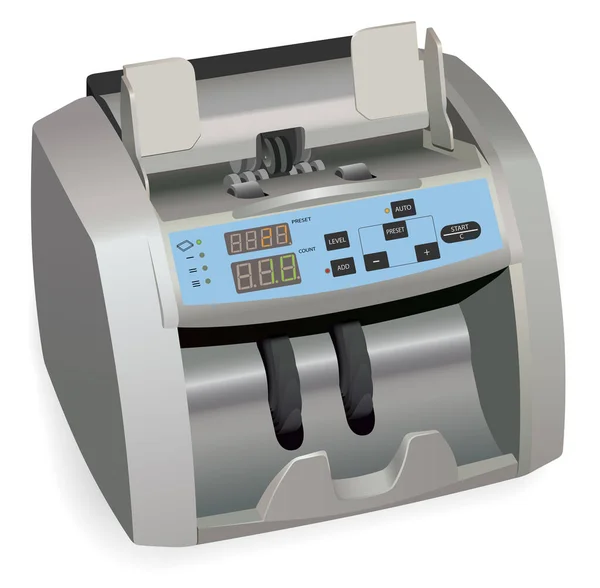 Machine Imprimante Électrique Moderne Isolée — Image vectorielle