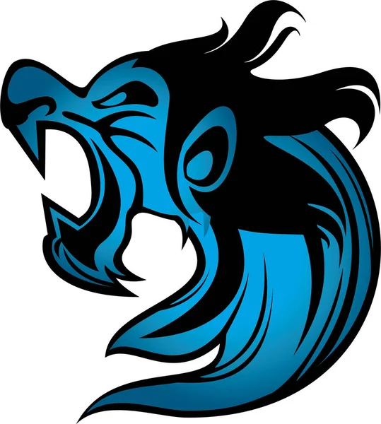 Логотип Логотипа Злого Льва — стоковый вектор