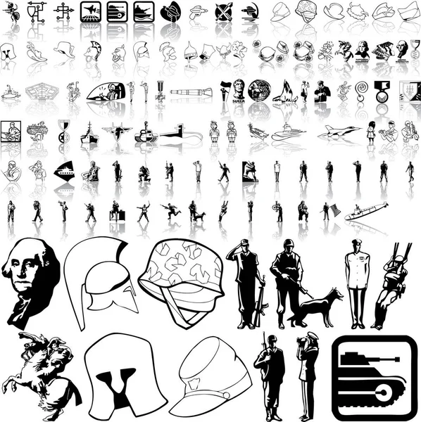 Personnages Célèbres Jeu Icônes Illustration Vectorielle Moderne — Image vectorielle