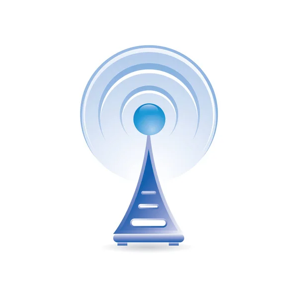 Drahtloses Wifi Symbol Mit Wifi Symbol Vektorsymbol — Stockvektor