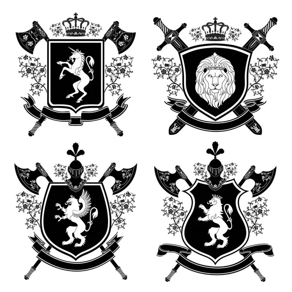 Heraldisches Wappen Moderne Vektorillustration — Stockvektor