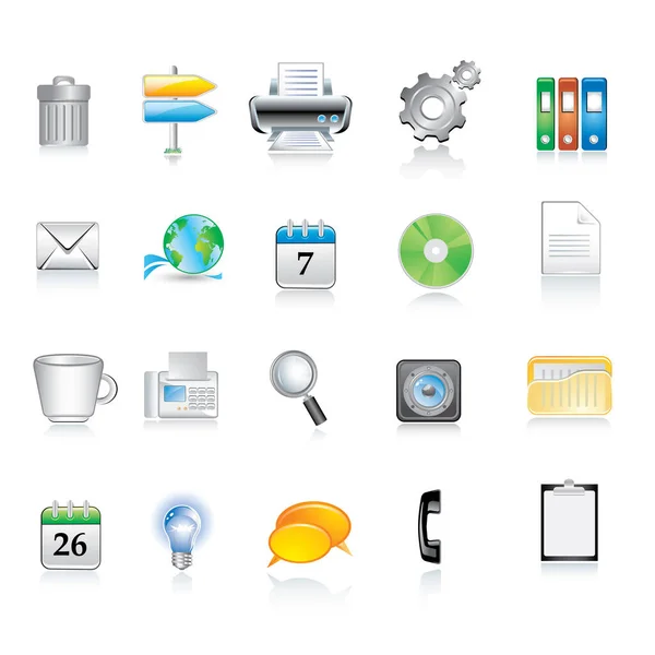 Set Office Icons — Stock Vector
