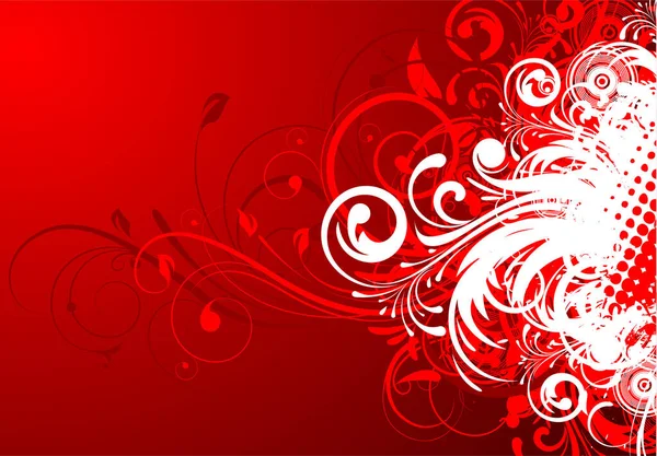 kırmızı arka plan ile çiçek tasarım