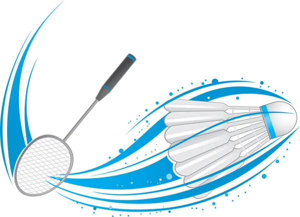 Badminton Background Vector Illustration — Stock Vector
