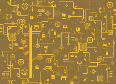 Teknoloji temalı soyut arkaplan