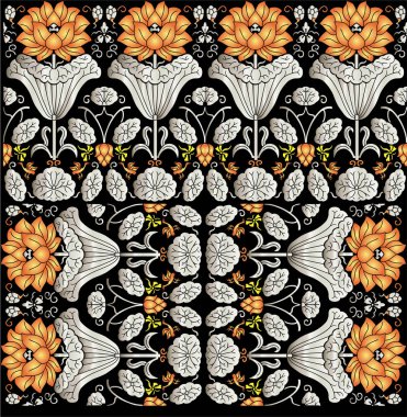 Çiçekli çiçek desenli vektörler