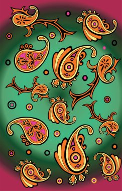 Dikişsiz çiçek desenli. vektör arka plan