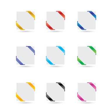 Renkli vektör simgeleri kümesi