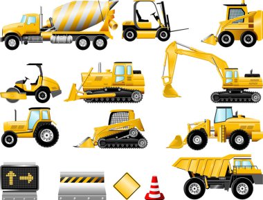 Çeşitli Yapı Makineleri Seti