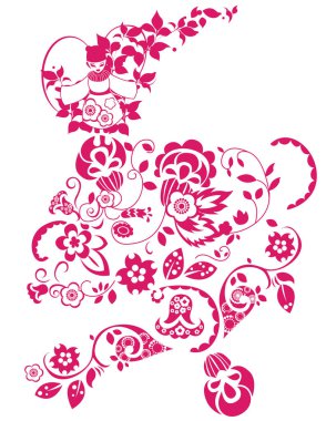 tasarımınız için çiçek süsleme