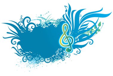 Müzik arkaplanının vektör illüstrasyonu