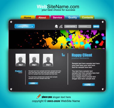 Web sitesi tasarım şablonu