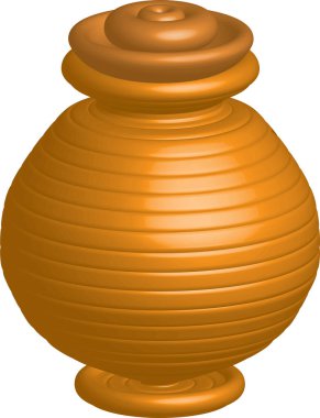 boş vazonun vektör izole çizimi 